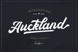 Auckland Script: A Bold Display Font for Web Design