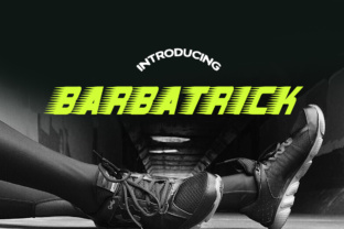 Barbatrick Font: Edgy Decorative Typeface for Craft Projects