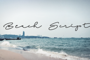 Beach Script Font: A Fresh Handwritten Typeface for Editorial Design