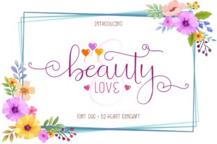 Beauty and Love Duo: A Font for Editorial Elegance