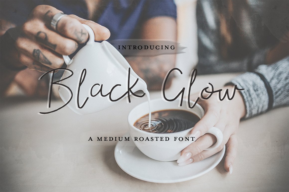 Black Glow: A Bold Handwritten Font for Creative Projects