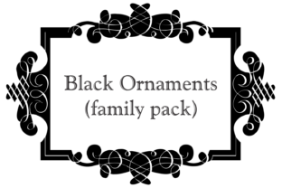Black Ornaments Family Font