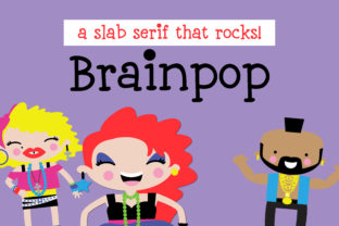 Brainpop Font: A Whimsical Slab Serif for Memorable Branding