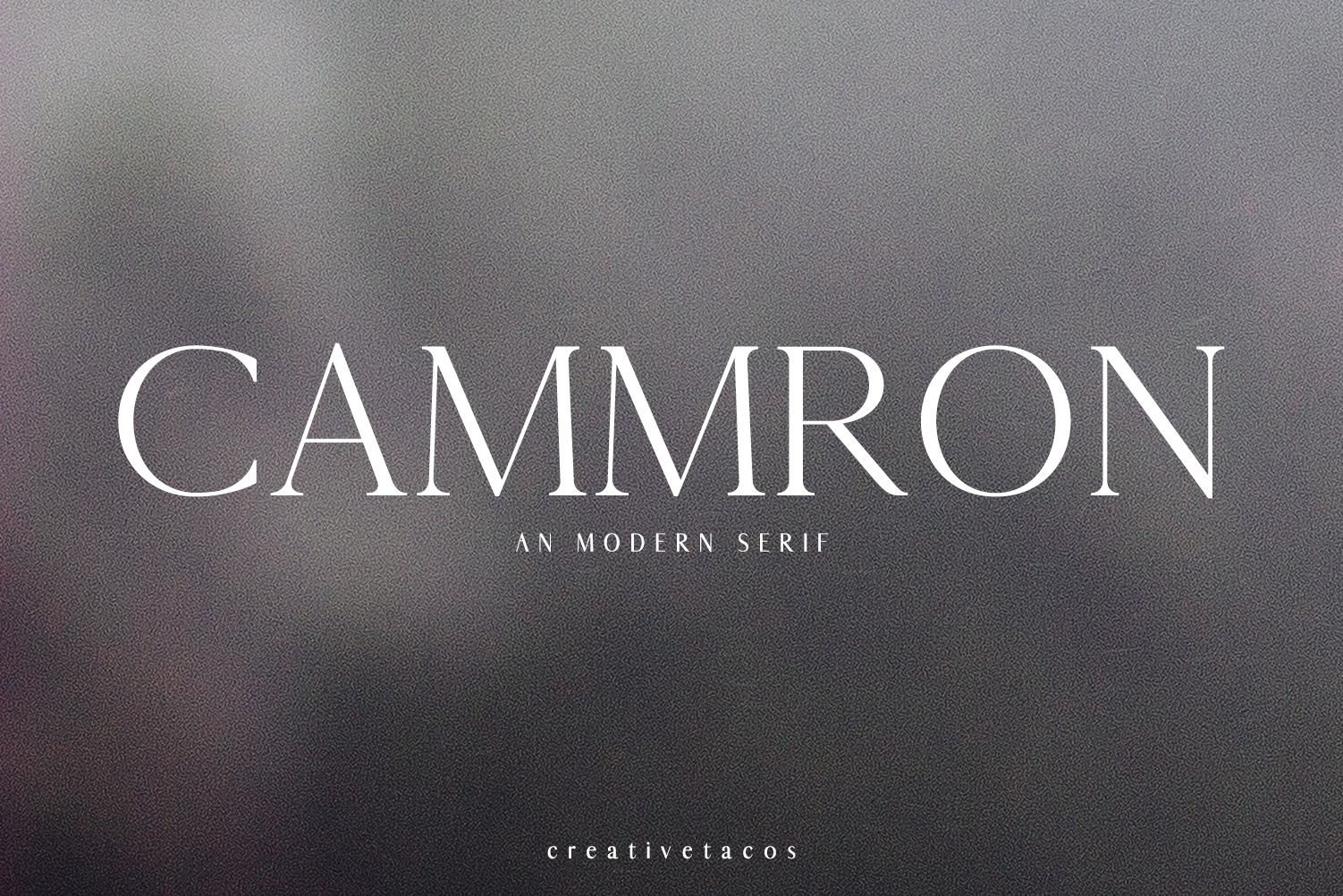 Cammron: A Modern Serif Font for Editorial Excellence