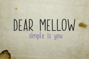 Dear Mellow: A Warm and Inviting Font for Creative Product Makers
