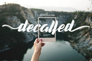 Decalled Script: A Sharp and Elegant Font for Creative Branding