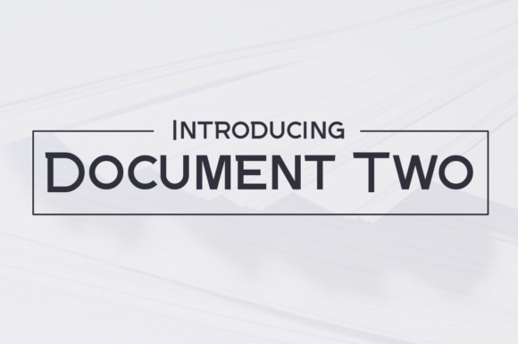 Document Two Font: A Slimline Typeface for Modern Web Design