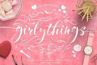 Girly Things Family: A Feminine Script Font Collection