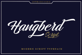 Hangberd Script: A Modern Handwritten Font for Creative Projects