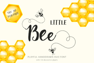 Little Bee Duo Font: A Script Handwritten Typeface for Memorable Branding