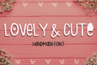 Lovely Cute Fonts for Romantic Editorial Design