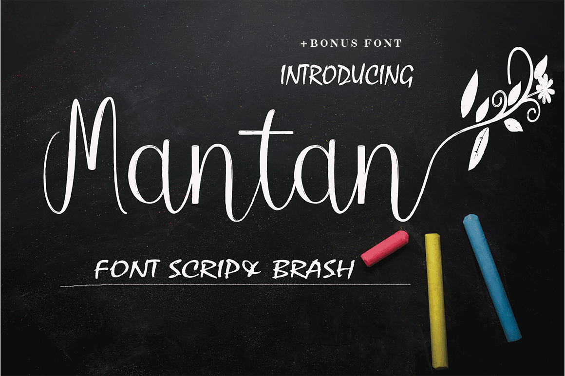 Mantan Handwritten Script Font for Creative Makers
