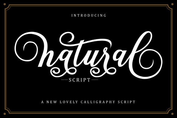 Natural Script: A Feminine Font for Polished Branding and Creative Projects