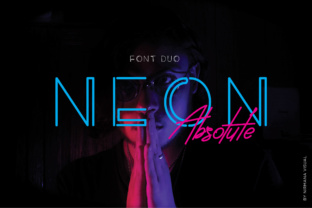 Neon Absolute Duo: A Premium Script Handwritten Font for Digital Design