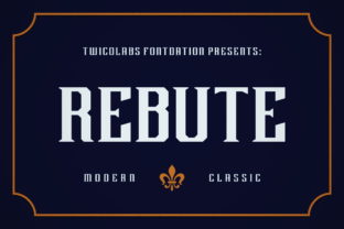 Rebute Font for Editorial Design and Branding