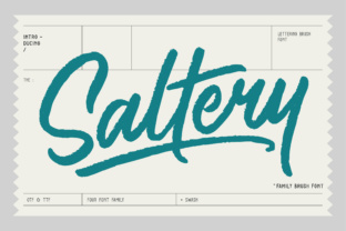 Saltery Font: A Fresh Script for Modern Branding