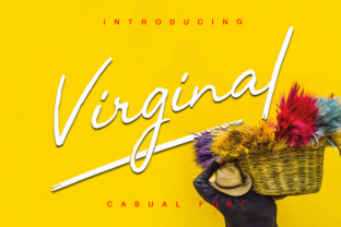 Virginal Font: A Handwritten Script for Campaign Creatives
